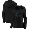 Tops * | Women'S Fanatics Branded Black Miami Marlins Core Team Crossover V-Neck Pullover Hoodie