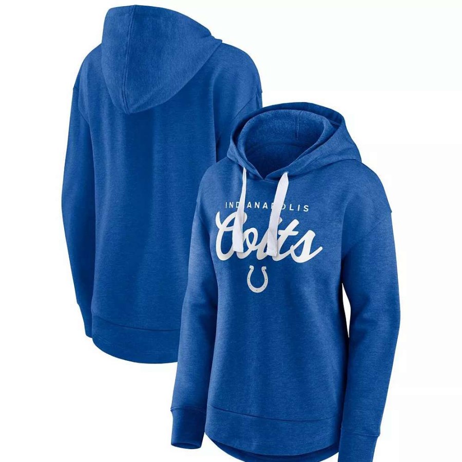 Tops * | Women'S Fanatics Branded Heather Royal Indianapolis Colts Set To Fly Pullover Hoodie