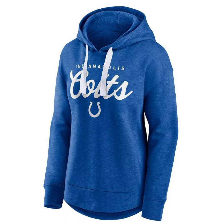 Tops * | Women'S Fanatics Branded Heather Royal Indianapolis Colts Set To Fly Pullover Hoodie