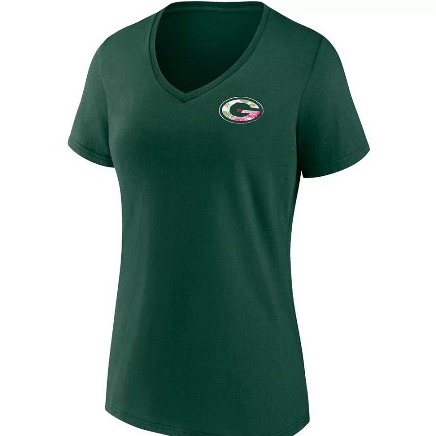 Tops * | Women'S Fanatics Branded Green Green Bay Packers Team Mother'S Day V-Neck T-Shirt