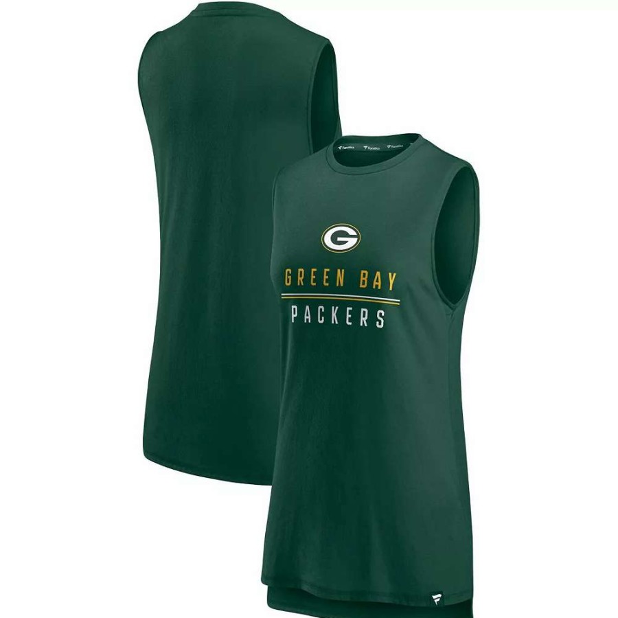 Tops * | Women'S Fanatics Branded Green Green Bay Packers True Contender Tank Top