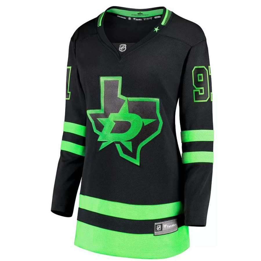 Tops * | Women'S Fanatics Branded Tyler Seguin Black Dallas Stars 2020/21 Alternate Premier Breakaway Player Jersey