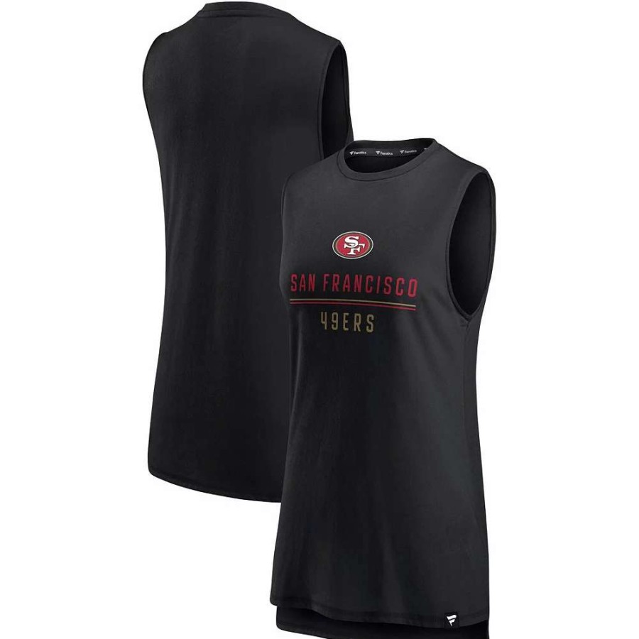 Tops * | Women'S Fanatics Branded Black San Francisco 49Ers True Contender Tank Top