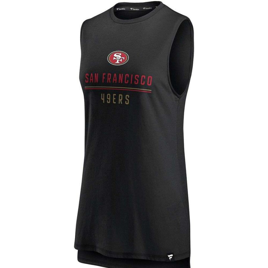 Tops * | Women'S Fanatics Branded Black San Francisco 49Ers True Contender Tank Top