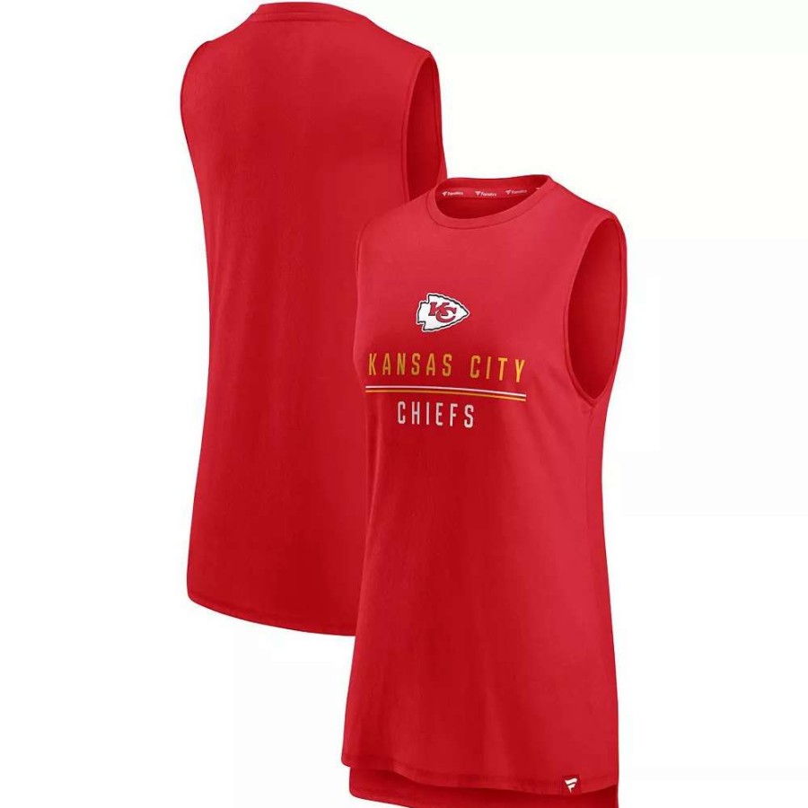 Tops * | Women'S Fanatics Branded Red Kansas City Chiefs True Contender Tank Top