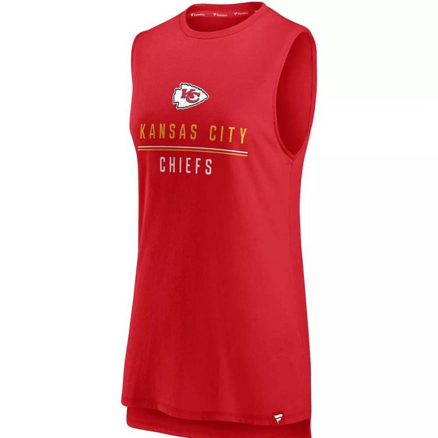 Tops * | Women'S Fanatics Branded Red Kansas City Chiefs True Contender Tank Top