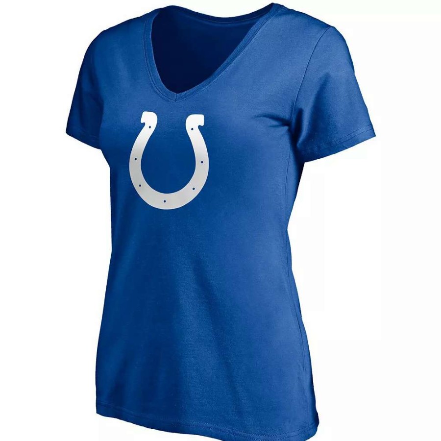 Tops * | Women'S Fanatics Branded Jonathan Taylor Royal Indianapolis Colts Player Icon Name & Number V-Neck T-Shirt