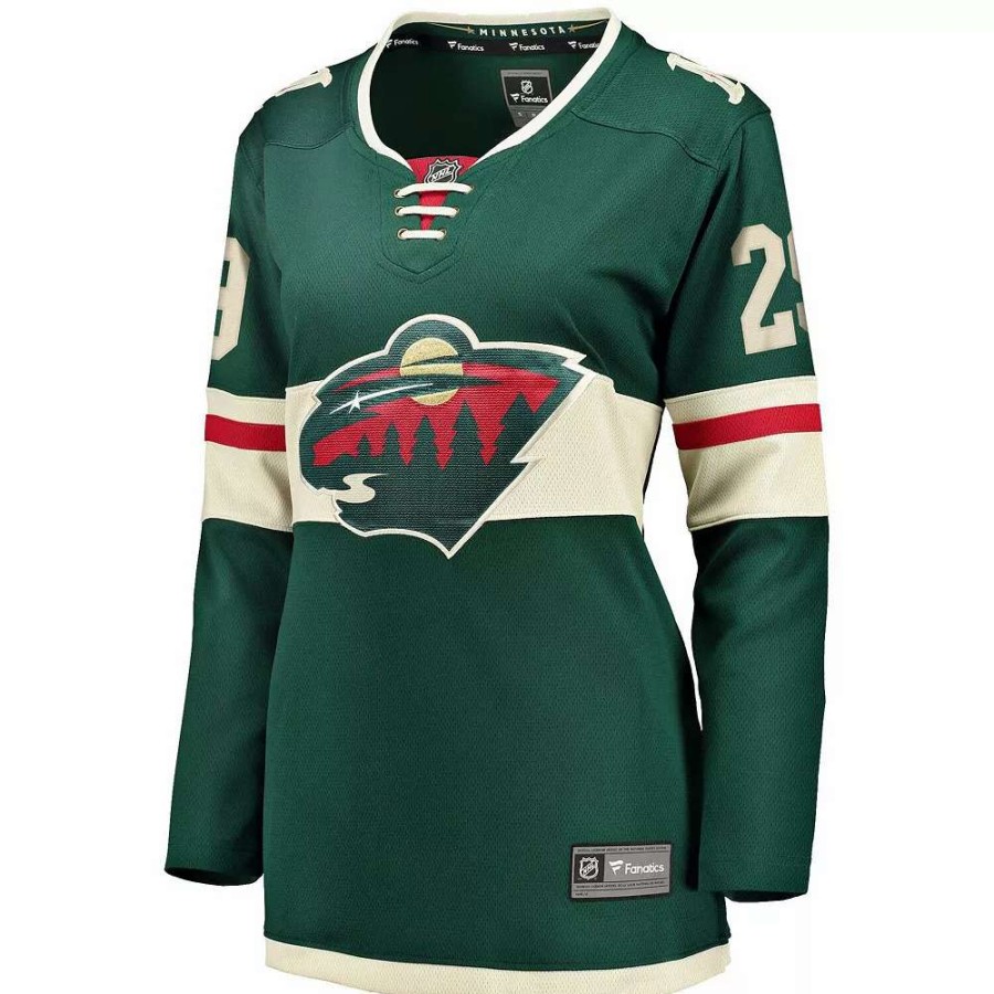 Tops * | Women'S Fanatics Branded Marc-Andre Fleury Green Minnesota Wild Home Premier Breakaway Player Jersey