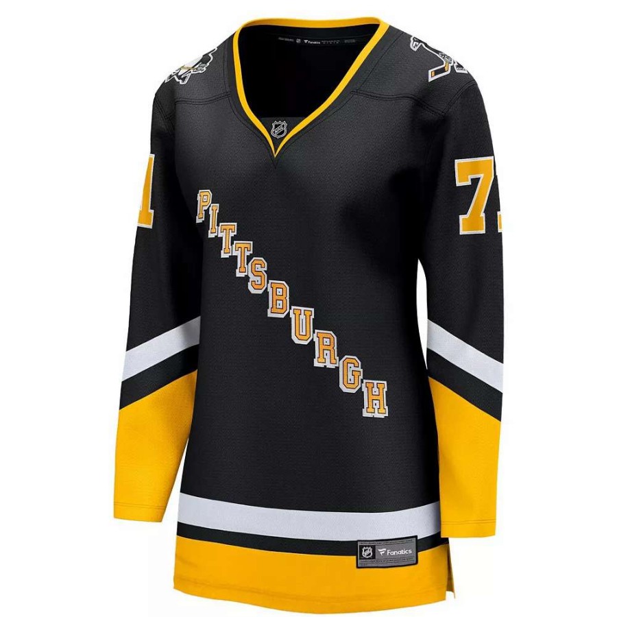 Tops * | Women'S Fanatics Branded Evgeni Malkin Black Pittsburgh Penguins 2021/22 Alternate Premier Breakaway Player Jersey