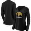 Tops * | Women'S Fanatics Branded Black Pittsburgh Pirates Victory Script V-Neck Long Sleeve T-Shirt