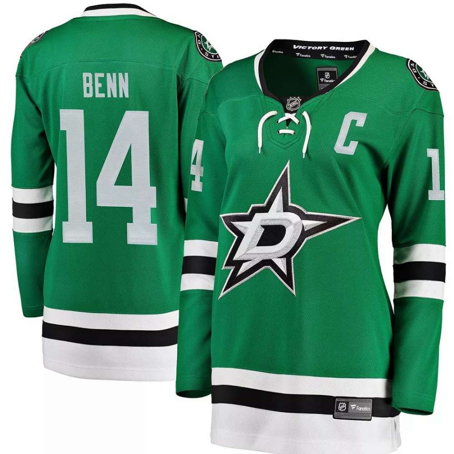 Tops * | Women'S Fanatics Branded Jamie Benn Green Home Breakaway Player Jersey