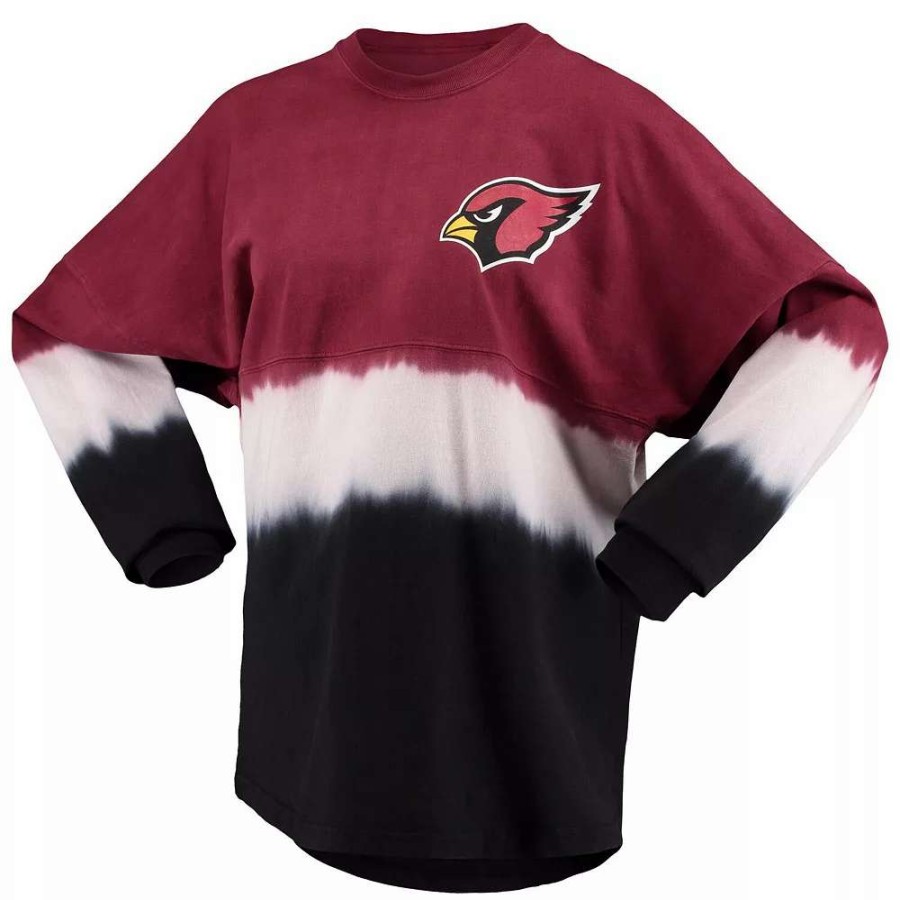 Tops * | Women'S Fanatics Branded Cardinal/White Arizona Cardinals Ombre Long Sleeve T-Shirt