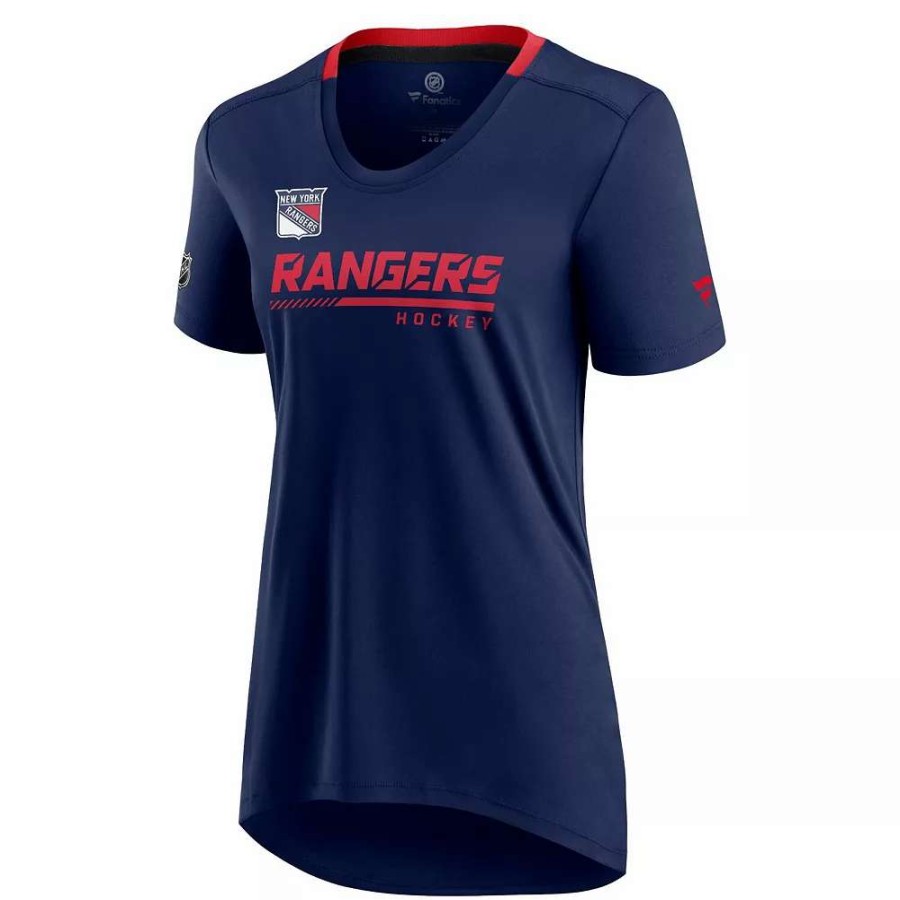 Tops * | Women'S Fanatics Branded Navy New York Rangers Authentic Pro Locker Room T-Shirt