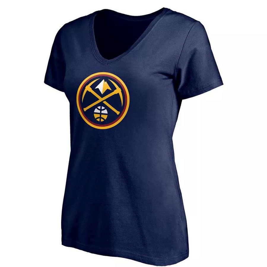 Tops * | Women'S Fanatics Branded Jamal Murray Navy Denver Nuggets Playmaker Logo Name & Number V-Neck T-Shirt