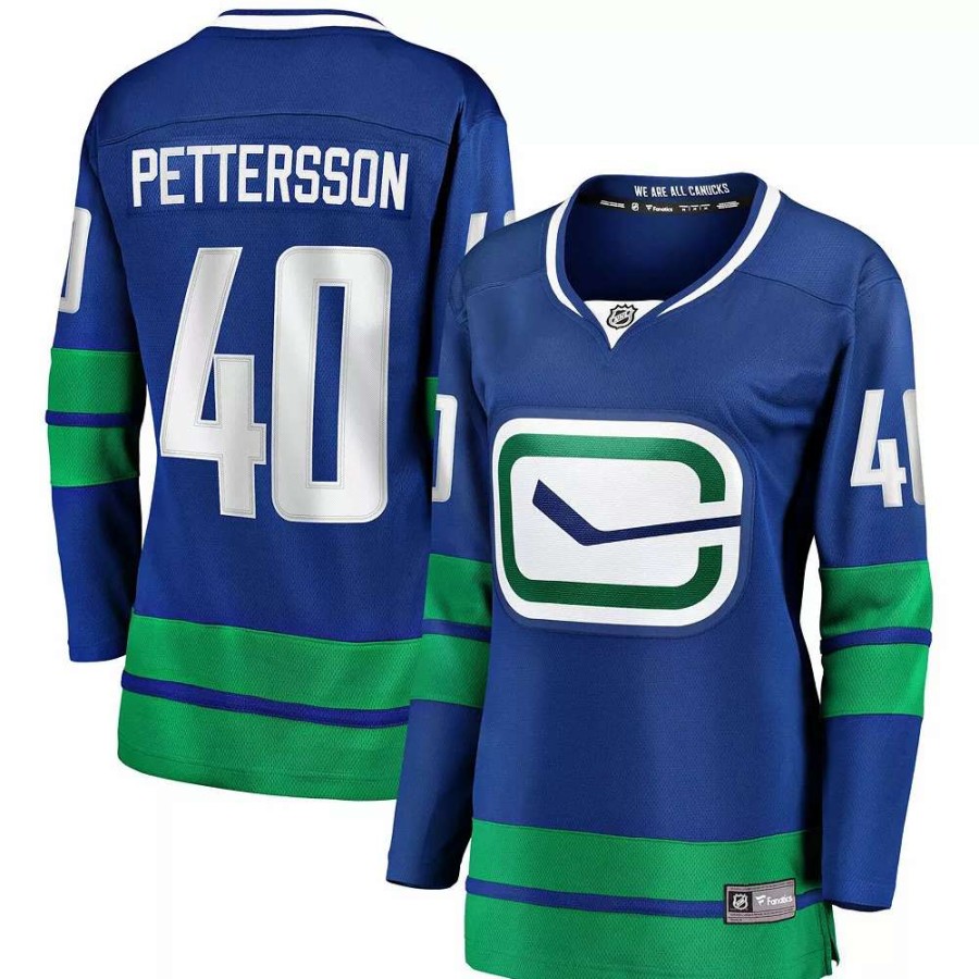 Tops * | Women'S Fanatics Branded Elias Pettersson Royal Vancouver Canucks 2019/20 Alternate Premier Breakaway Player Jersey