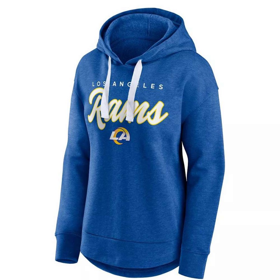 Tops * | Women'S Fanatics Branded Heather Royal Los Angeles Rams Set To Fly Pullover Hoodie