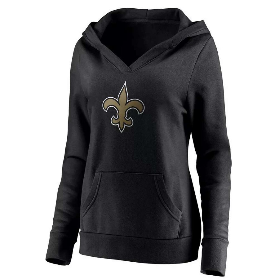 Tops * | Women'S Fanatics Branded Michael Thomas Black New Orleans Saints Player Icon Name & Number Pullover Hoodie