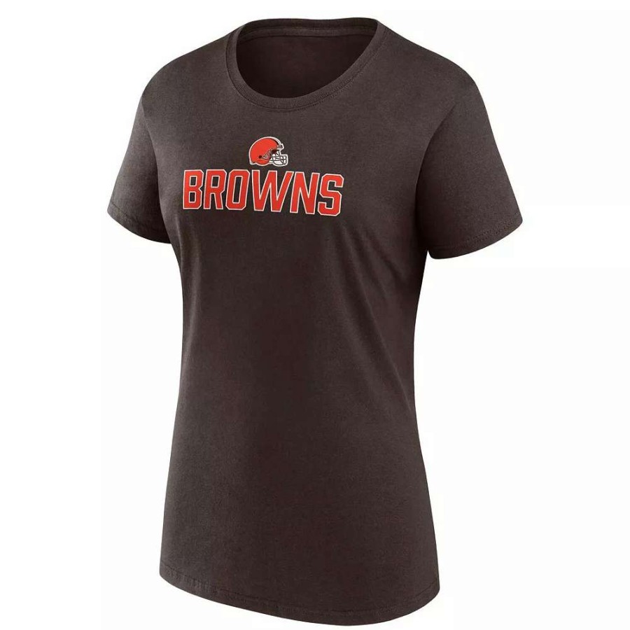 Tops * | Women'S Fanatics Branded Brown Cleveland Browns Fundamental Base T-Shirt