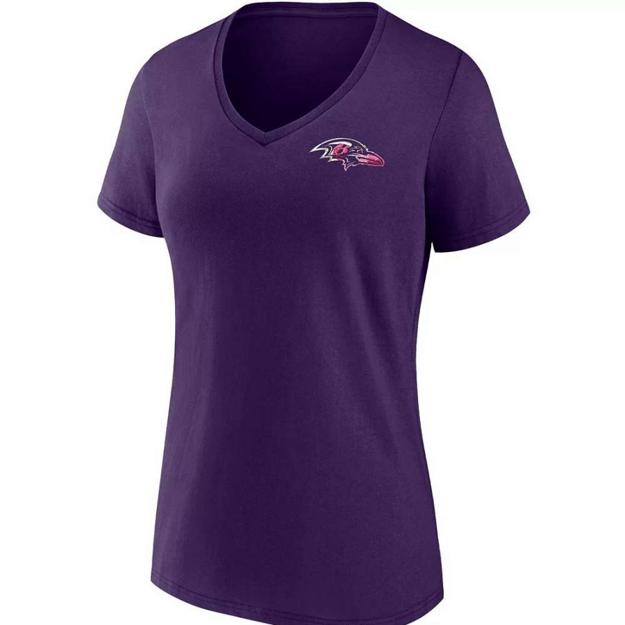 Tops * | Women'S Fanatics Branded Purple Baltimore Ravens Team Mother'S Day V-Neck T-Shirt