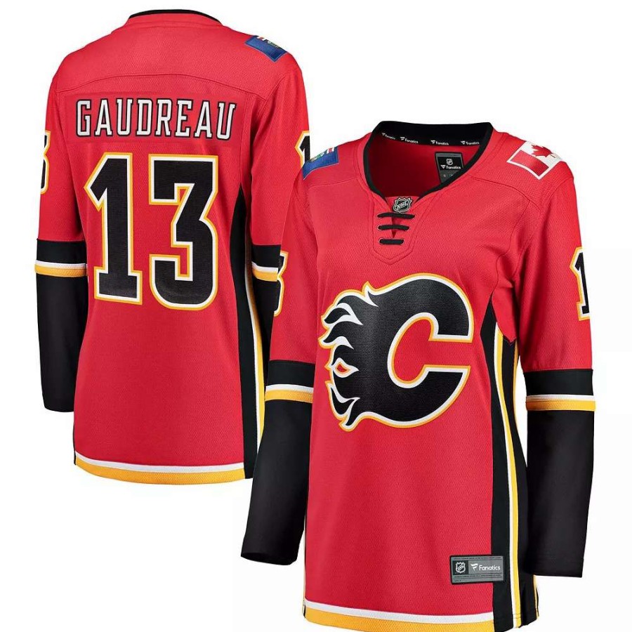 Tops * | Women'S Fanatics Branded Johnny Gaudreau Red Home Breakaway Player Jersey