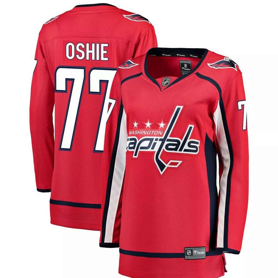 Tops * | Women'S Fanatics Branded Tj Oshie Red Home Breakaway Player Jersey