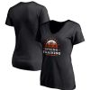 Tops * | Women'S Fanatics Branded Black San Francisco Giants 2021 Spring Training Upper Deck V-Neck T-Shirt