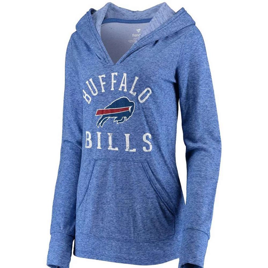 Tops * | Women'S Fanatics Branded Royal Buffalo Bills Doubleface Slub Pullover Hoodie