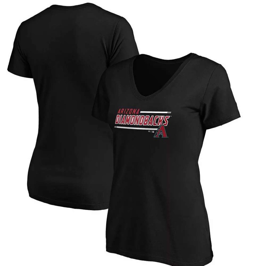 Tops * | Women'S Fanatics Branded Black Arizona Diamondbacks Mascot In Bounds V-Neck T-Shirt