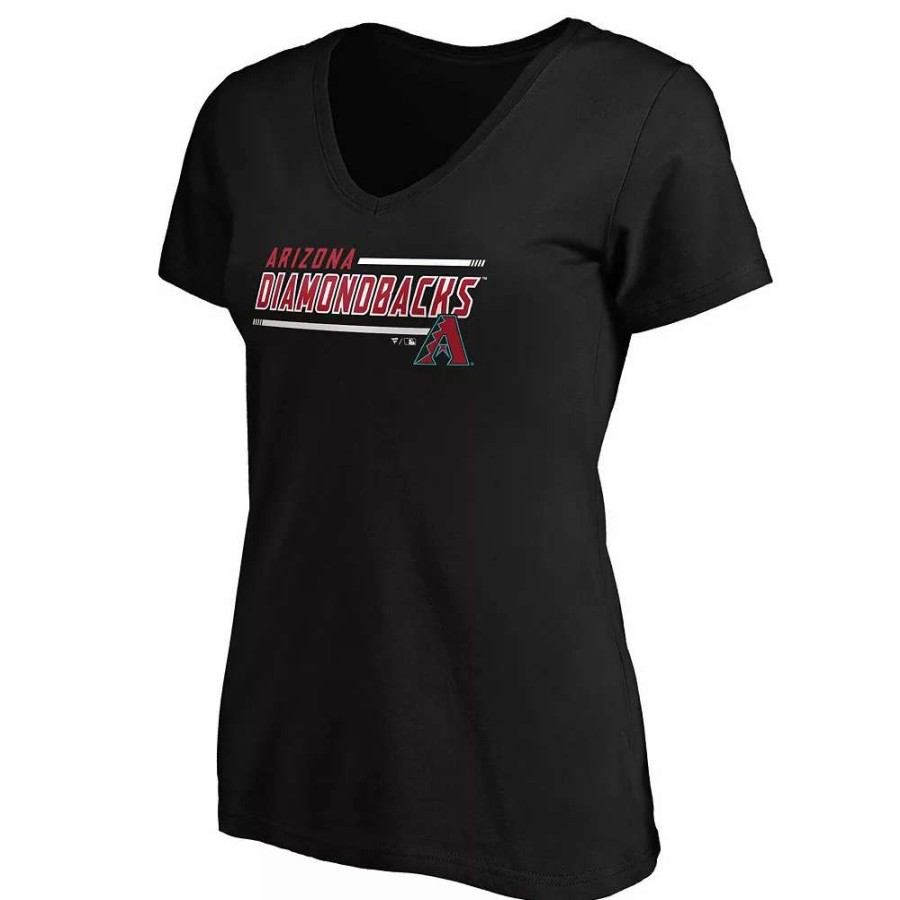 Tops * | Women'S Fanatics Branded Black Arizona Diamondbacks Mascot In Bounds V-Neck T-Shirt