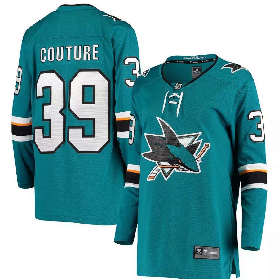 Tops * | Women'S Fanatics Branded Logan Couture Teal San Jose Sharks Breakaway Home Player Jersey