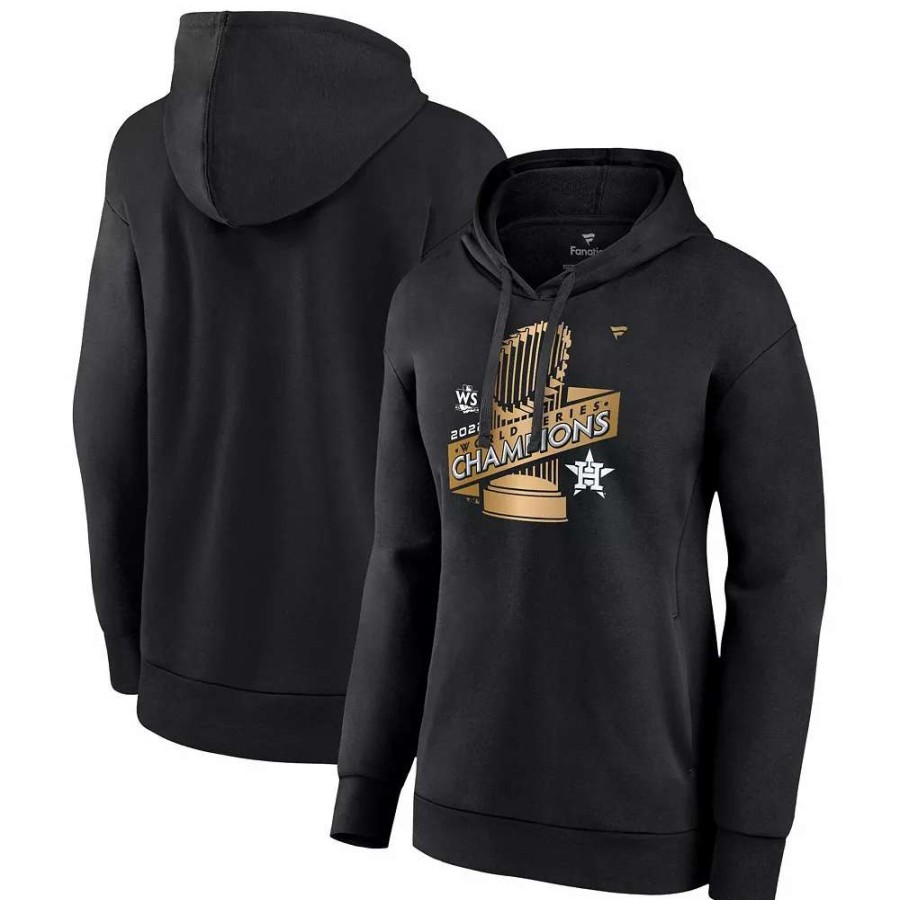 Tops * | Women'S Fanatics Branded Black Houston Astros 2022 World Series Champions Parade Pullover Hoodie