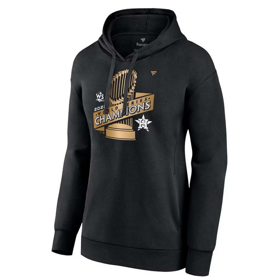 Tops * | Women'S Fanatics Branded Black Houston Astros 2022 World Series Champions Parade Pullover Hoodie