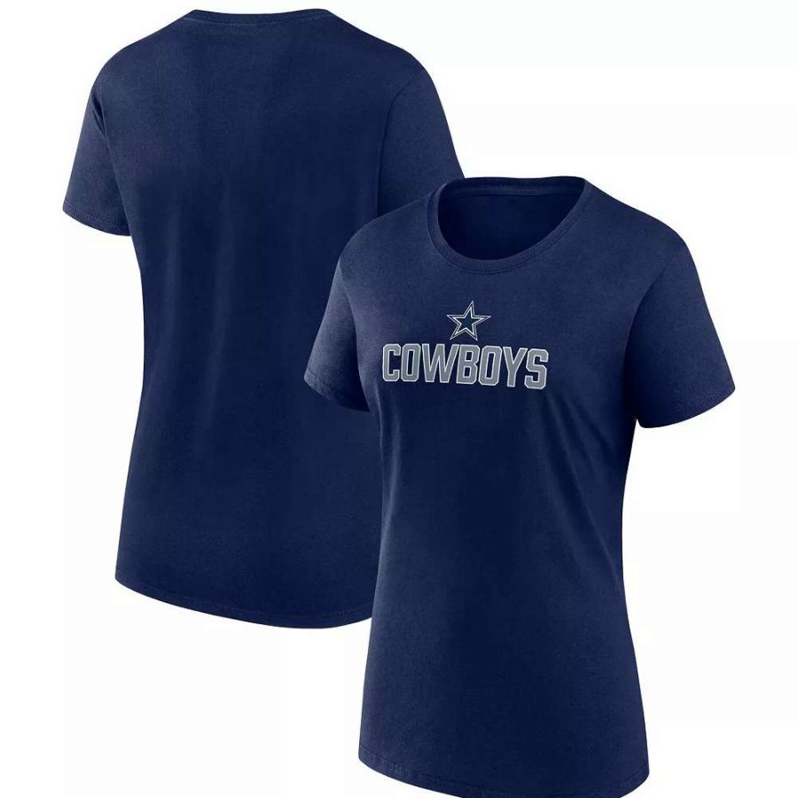 Tops * | Women'S Fanatics Branded Navy Dallas Cowboys Fundamental Base T-Shirt