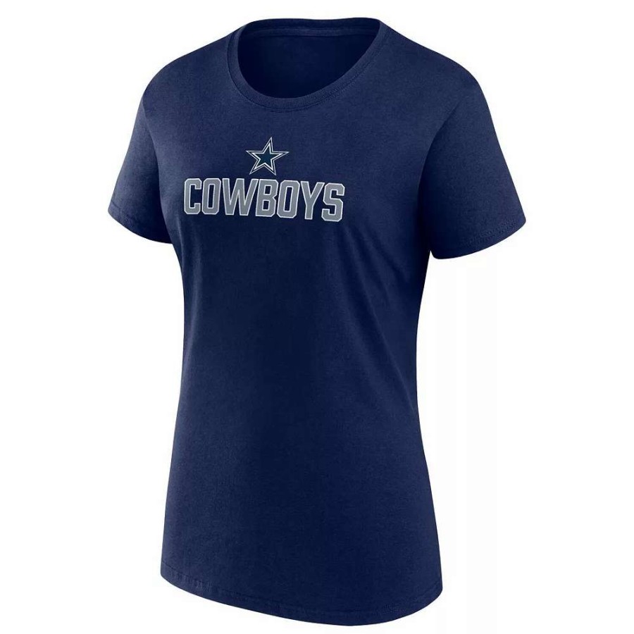 Tops * | Women'S Fanatics Branded Navy Dallas Cowboys Fundamental Base T-Shirt