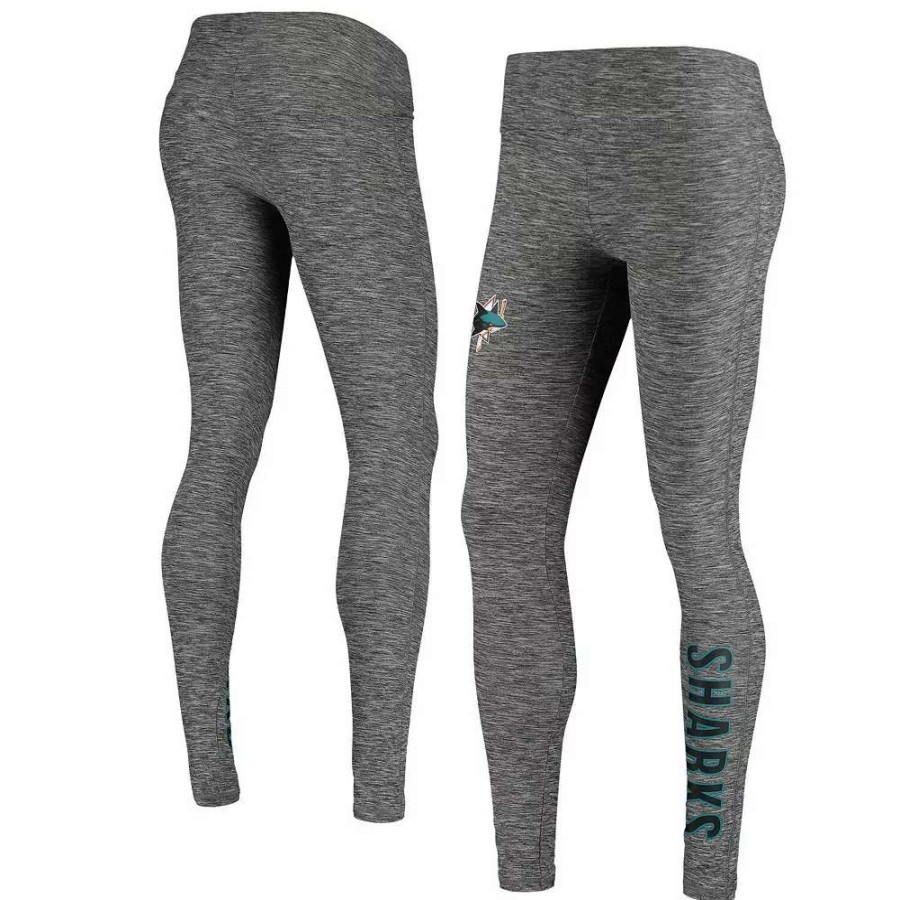 Bottoms * | Women'S Fanatics Branded Heathered Gray San Jose Sharks Impact Leggings