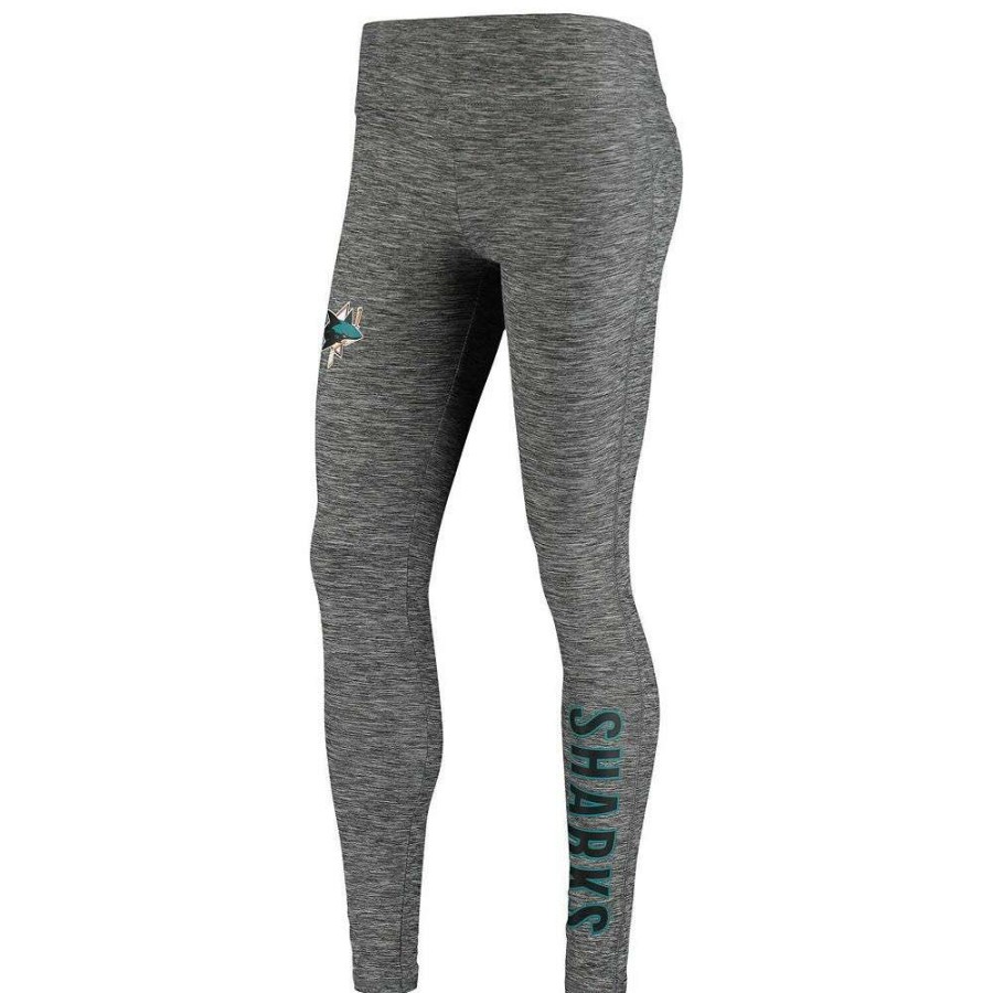 Bottoms * | Women'S Fanatics Branded Heathered Gray San Jose Sharks Impact Leggings