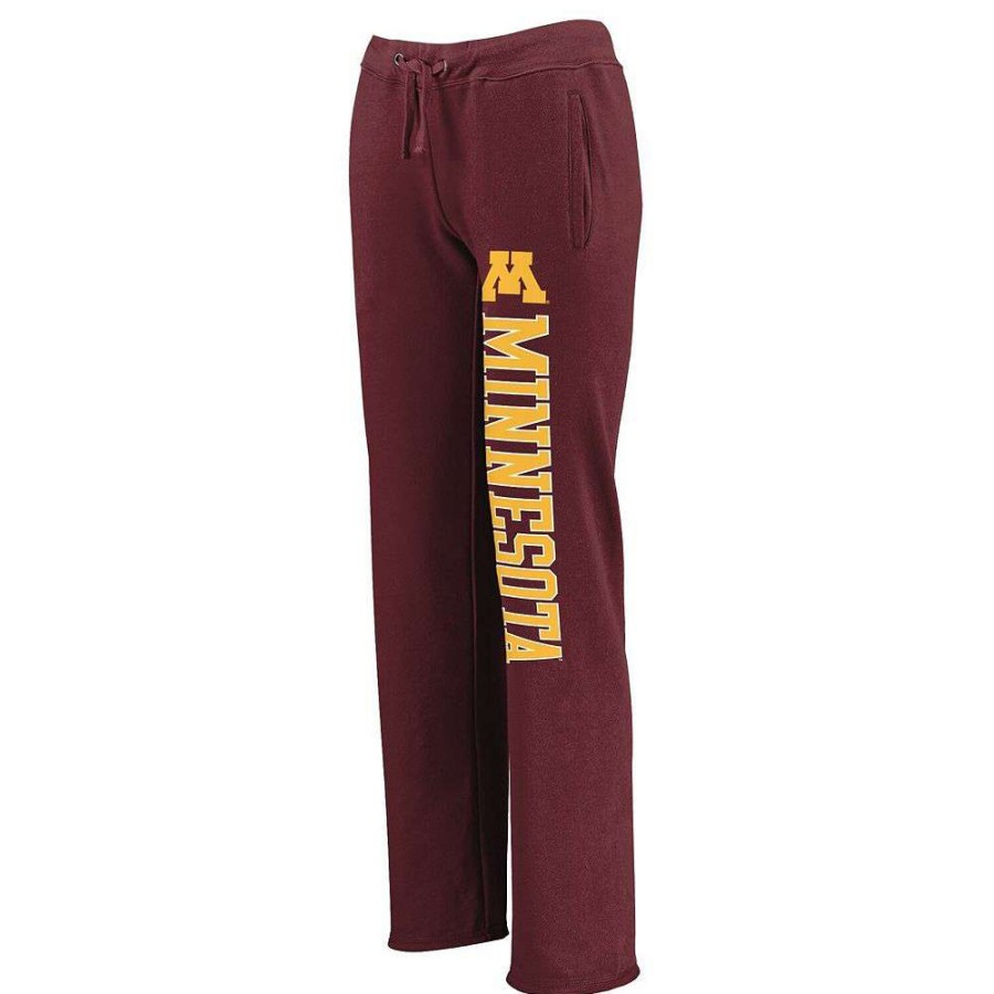 Bottoms * | Women'S Fanatics Branded Maroon Minnesota Golden Gophers Sideblocker Sweatpants