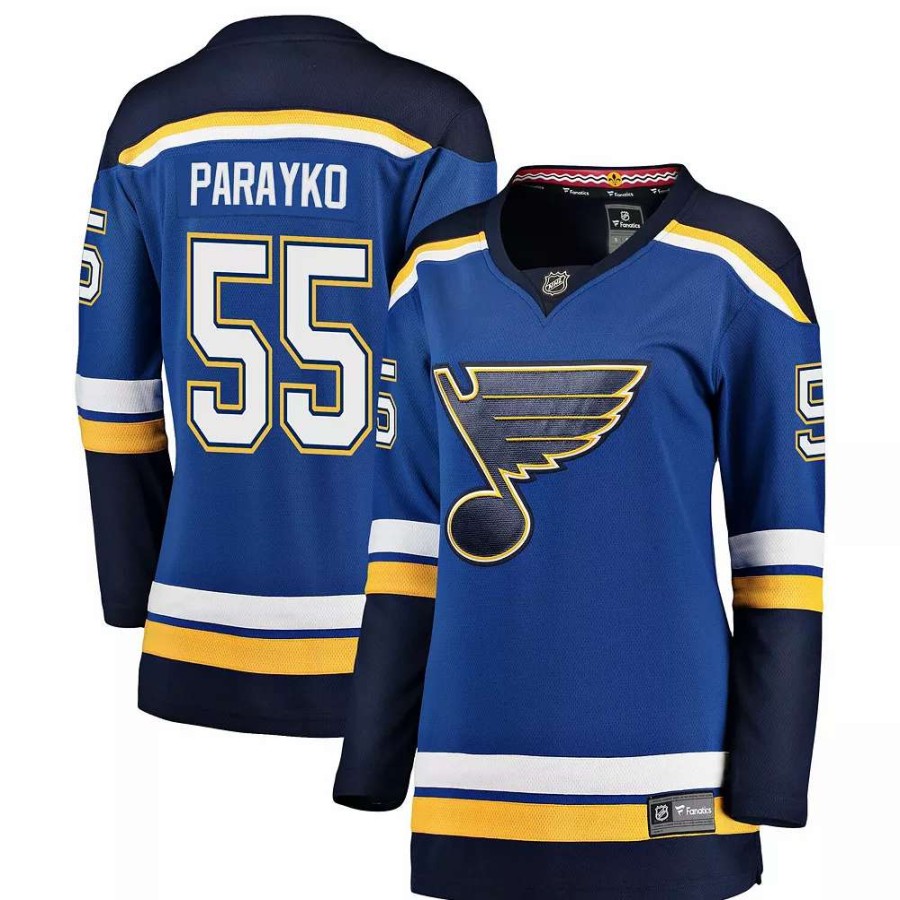 Tops * | Women'S Fanatics Branded Colton Parayko Blue St. Louis Blues Home Premier Breakaway Player Jersey