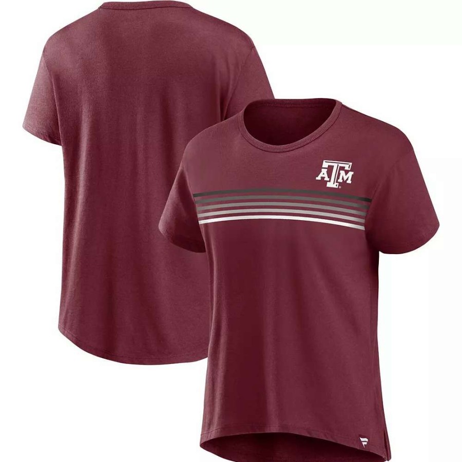 Tops * | Women'S Fanatics Branded Maroon Texas A&M Aggies Tie Breaker T-Shirt