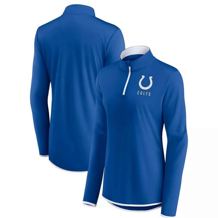 Outerwear * | Women'S Fanatics Branded Royal Indianapolis Colts Worth The Drive Quarter-Zip Top