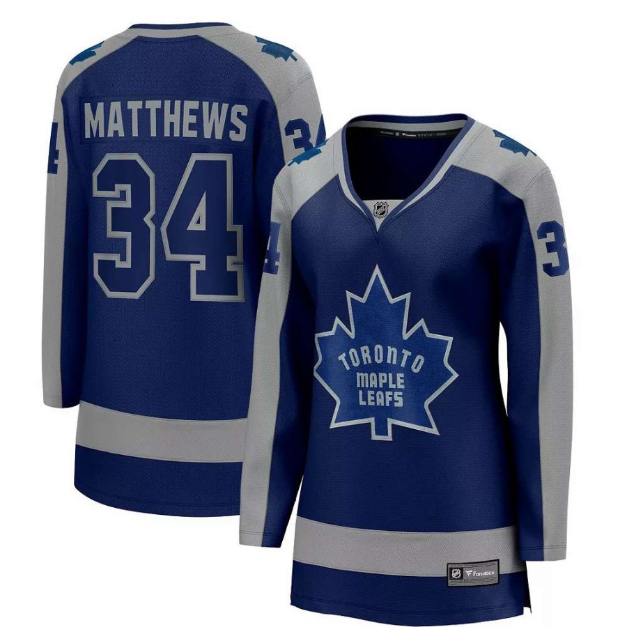 Tops * | Women'S Fanatics Branded Auston Matthews Royal Toronto Maple Leafs 2020/21 Special Edition Breakaway Player Jersey