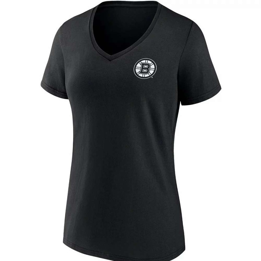 Tops * | Women'S Fanatics Branded Black Boston Bruins Team Mother'S Day V-Neck T-Shirt