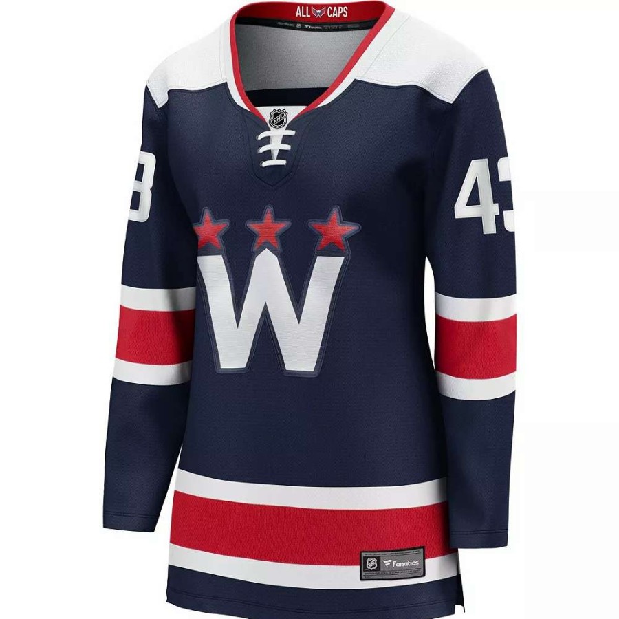 Tops * | Women'S Fanatics Branded Tom Wilson Navy Washington Capitals Alternate 2020/21 Premier Breakaway Player Jersey