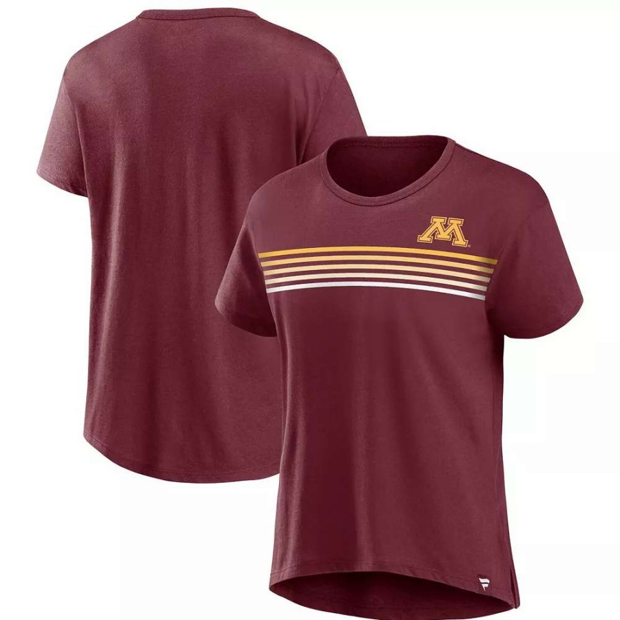 Tops * | Women'S Fanatics Branded Maroon Minnesota Golden Gophers Tie Breaker T-Shirt