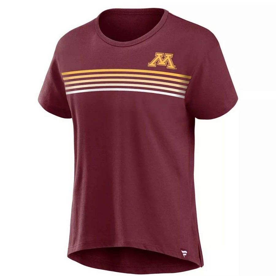 Tops * | Women'S Fanatics Branded Maroon Minnesota Golden Gophers Tie Breaker T-Shirt