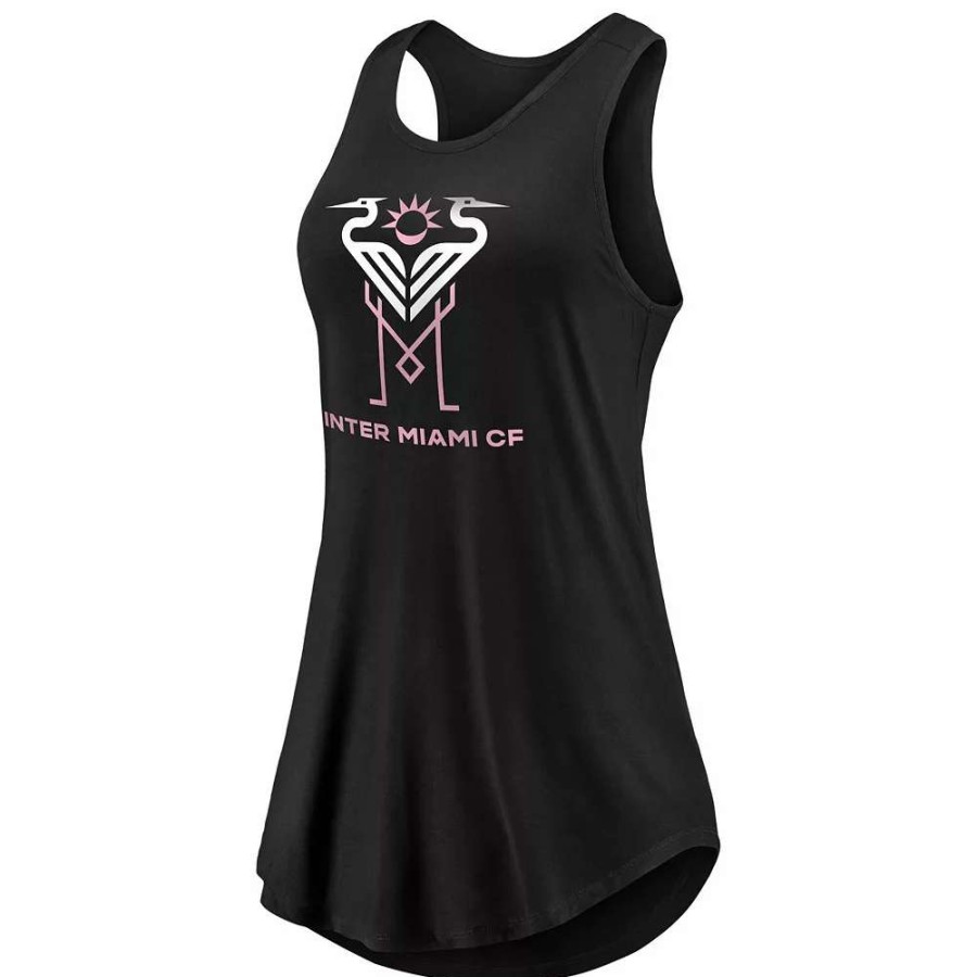 Tops * | Women'S Fanatics Branded Black Inter Miami Cf Create Your Reality Swing Tank Top