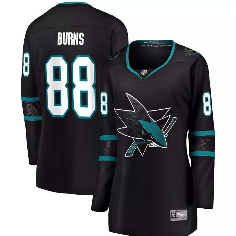 Tops * | Women'S Fanatics Branded Brent Burns Black San Jose Sharks Alternate Breakaway Player Jersey