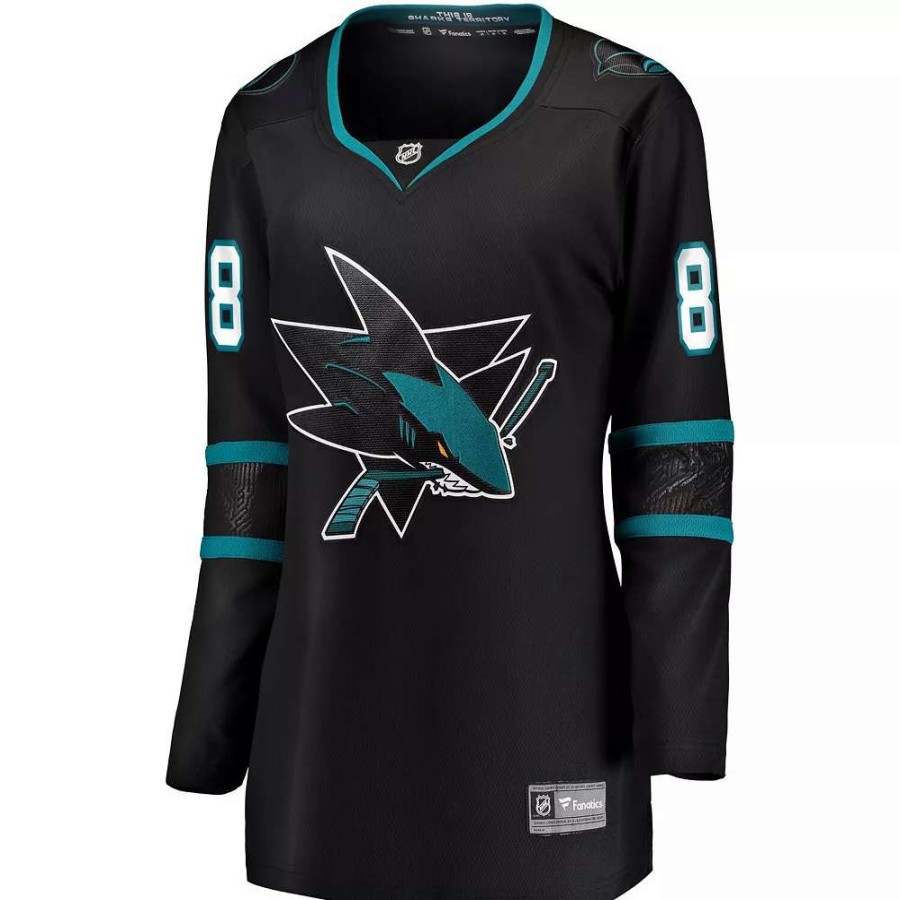 Tops * | Women'S Fanatics Branded Brent Burns Black San Jose Sharks Alternate Breakaway Player Jersey