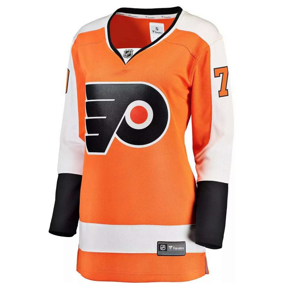 Tops * | Carter Hart Philadelphia Flyers Fanatics Branded Women'S Home Premier Breakaway Player Jersey Orange