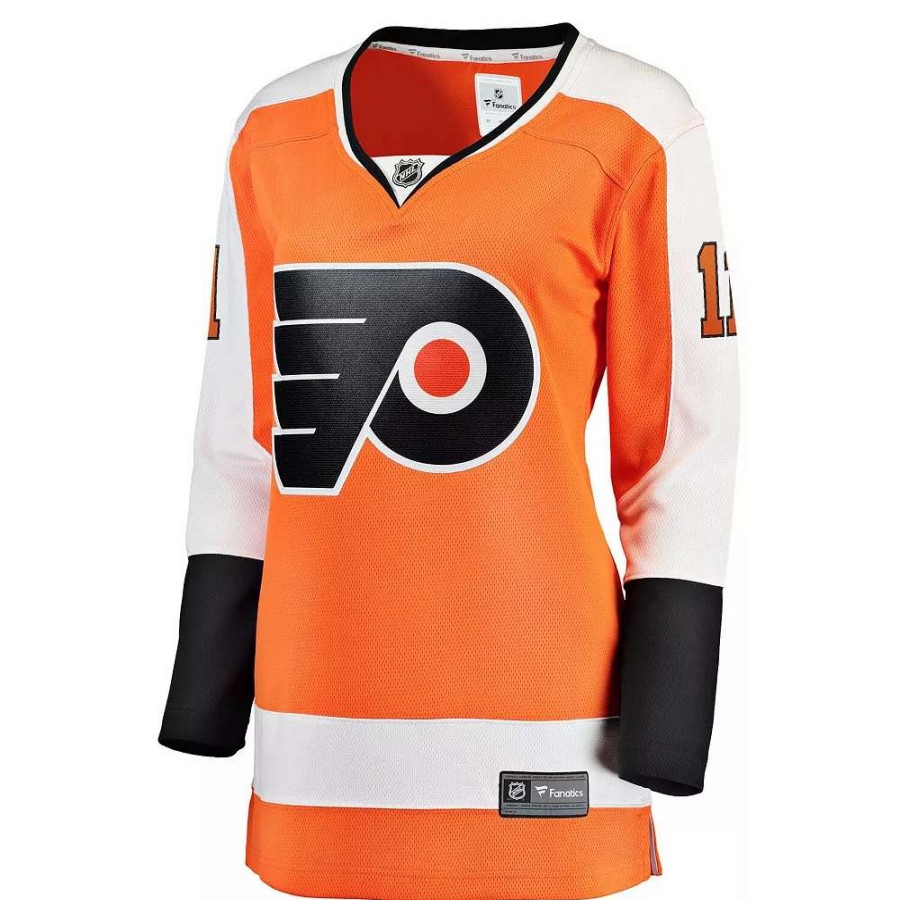 Tops * | Women'S Fanatics Branded Travis Konecny Orange Philadelphia Flyers Home Premier Breakaway Player Jersey